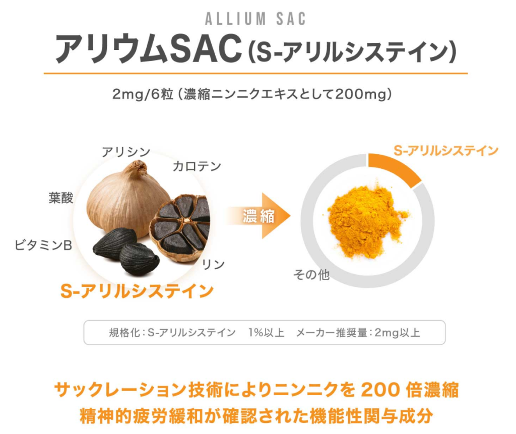 アリウムSAC/アリルシステイン